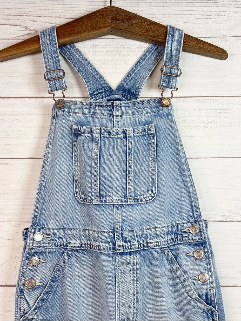 Gap Denim Girls Denim Jean Overalls Light Wash Size XL (12) Boho Classic